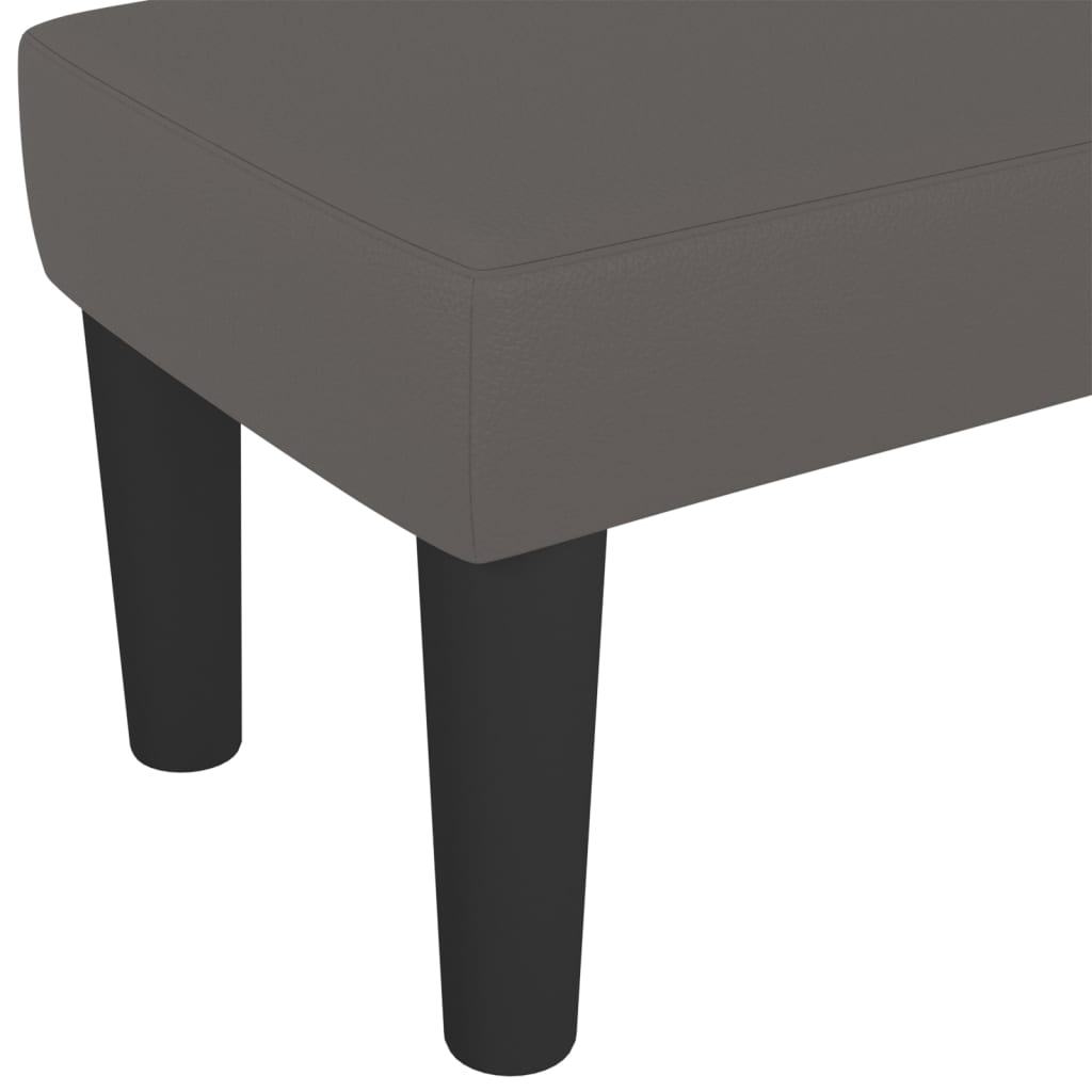 Banc 70x30x30 cm cuir artificiel noir