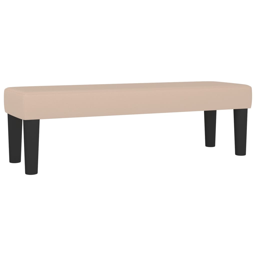 Banc 70x30x30 cm cuir artificiel noir