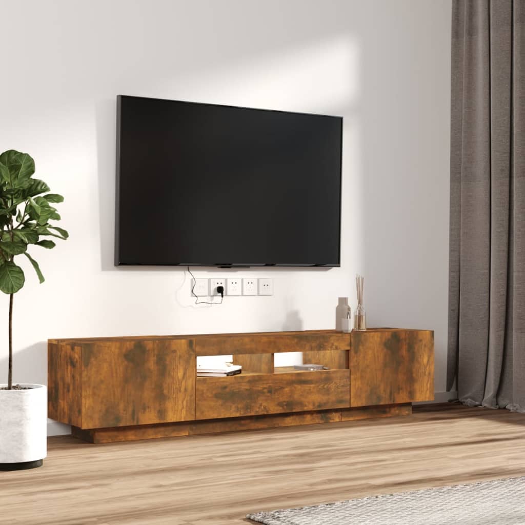 Tv-meubel met LED-verlichting 180x35x40 cm