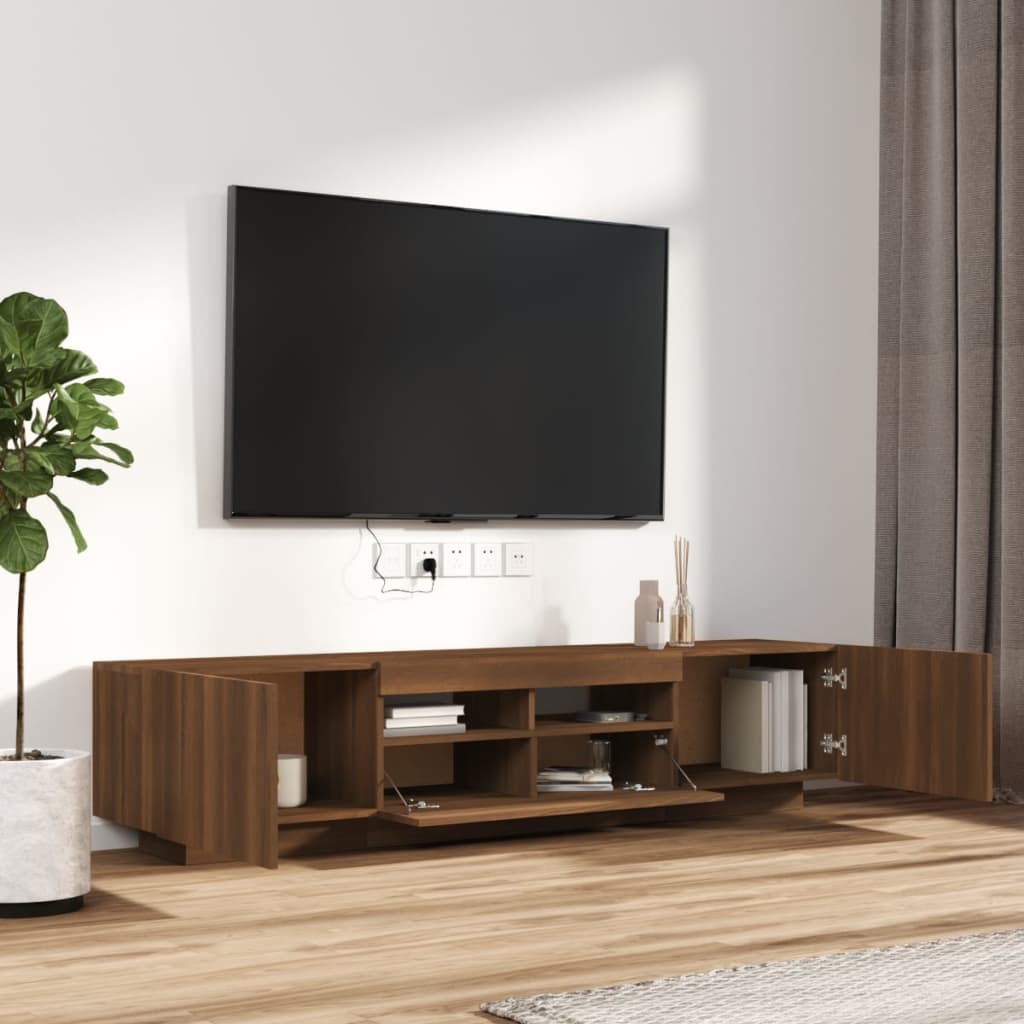 Tv-meubel met LED-verlichting 180x35x40 cm