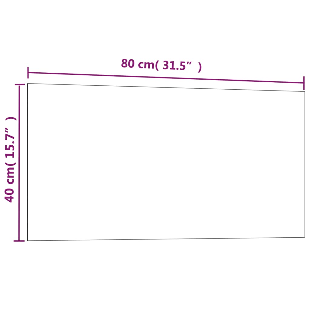 Magneetbord voor aan de wand 60x30 cm gehard glas wit