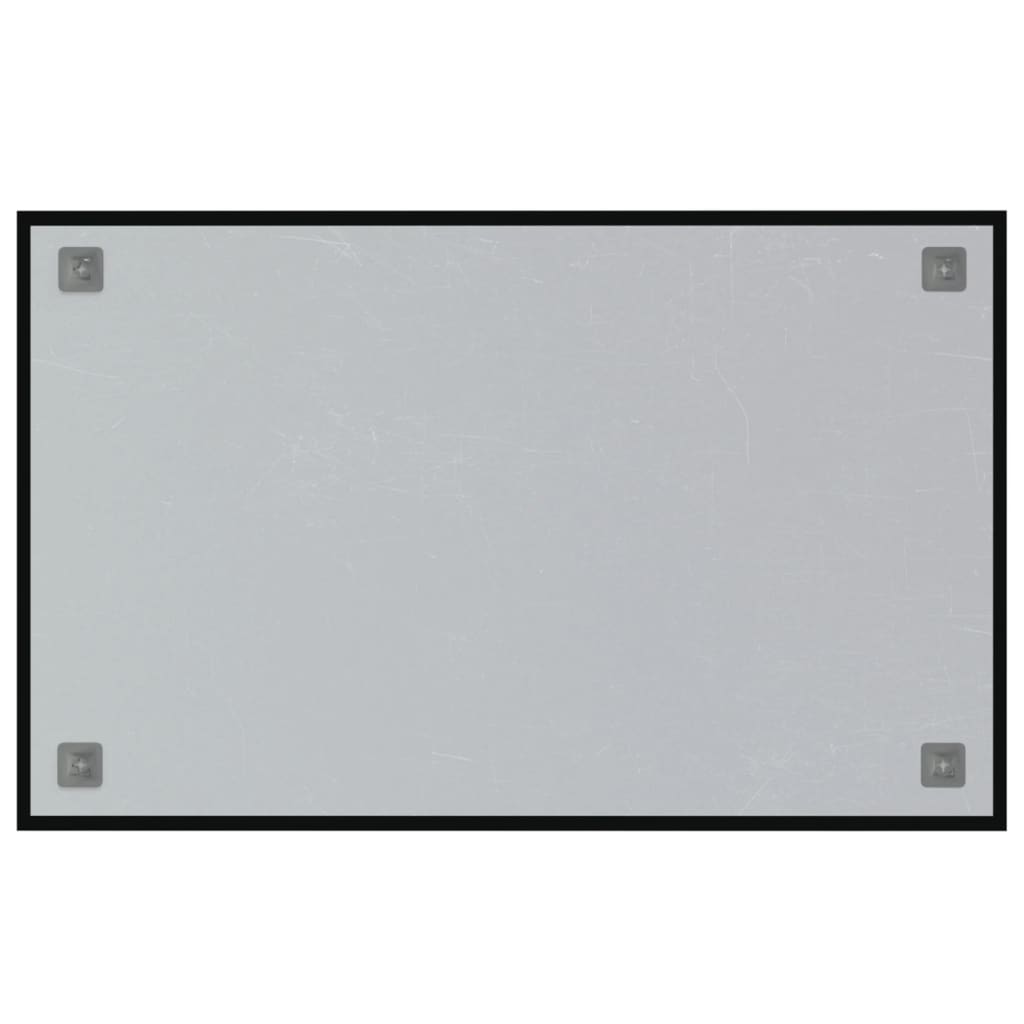 Magneetbord voor aan de wand 60x30 cm gehard glas wit