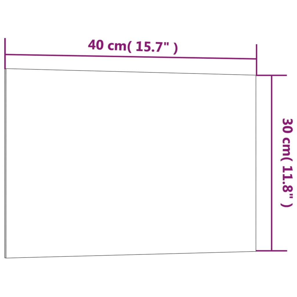 Magneetbord voor aan de wand 60x30 cm gehard glas wit