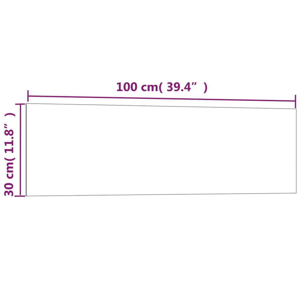 Magneetbord voor aan de wand 60x30 cm gehard glas wit