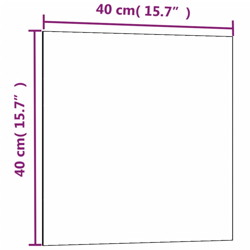 Magneetbord voor aan de wand 60x30 cm gehard glas wit