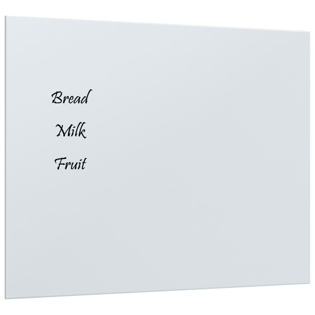 Magneetbord voor aan de wand 60x30 cm gehard glas wit