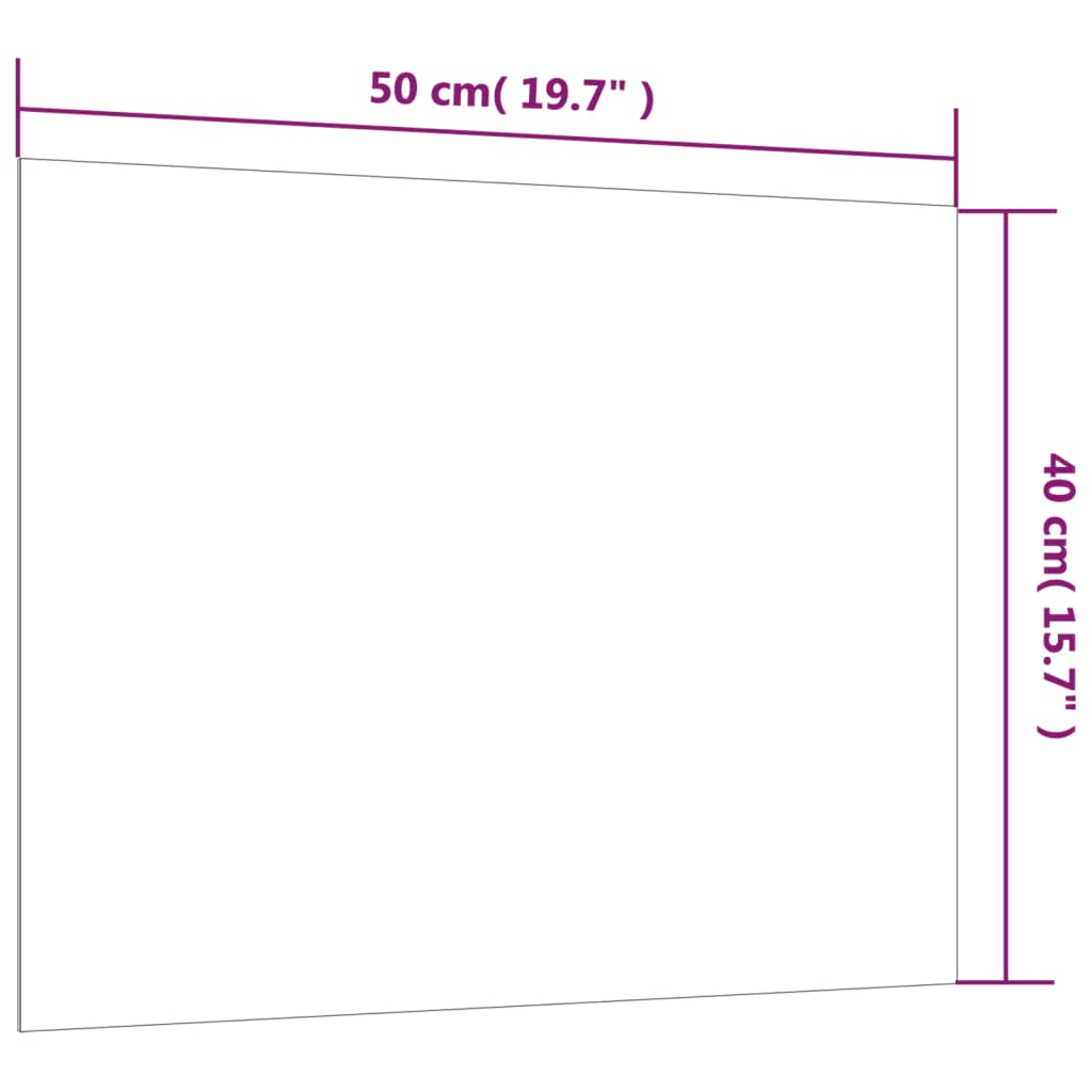 Magneetbord voor aan de wand 60x30 cm gehard glas wit