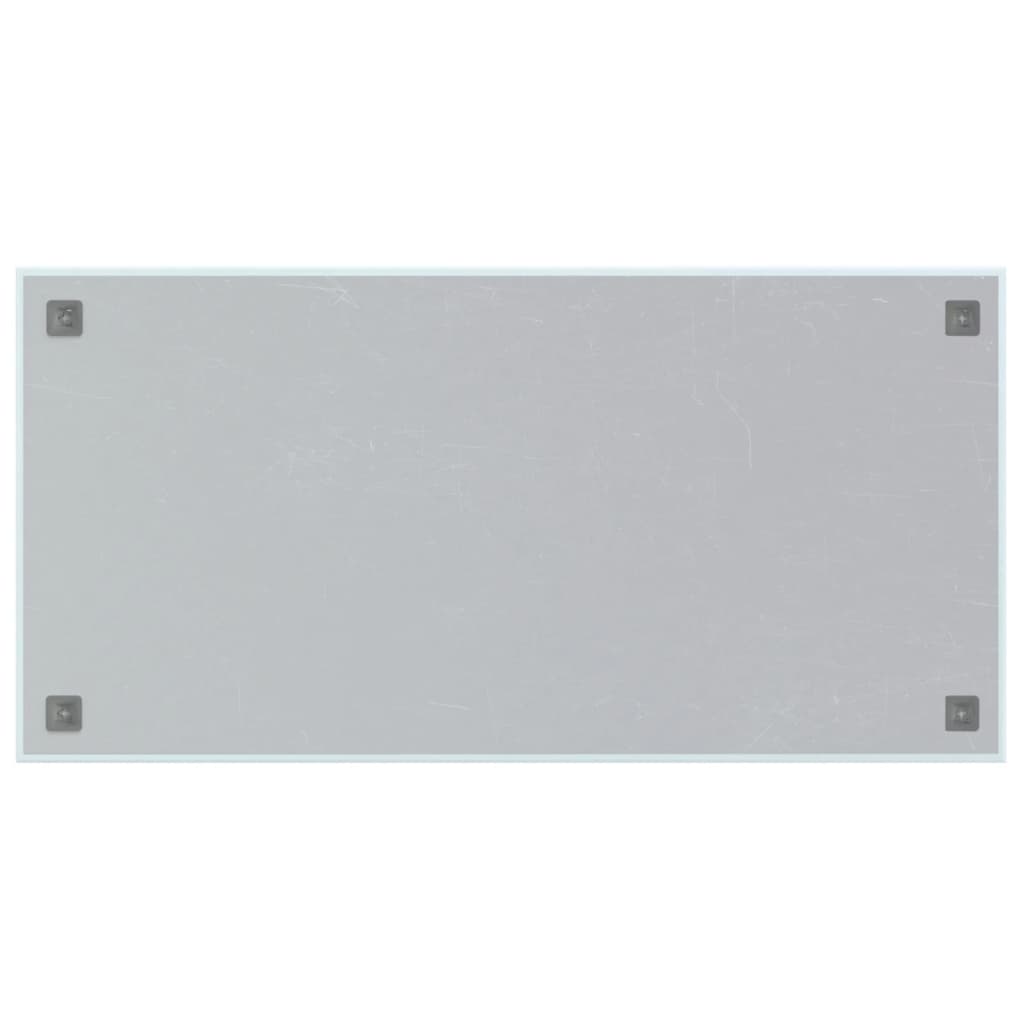 Magneetbord voor aan de wand 60x30 cm gehard glas wit