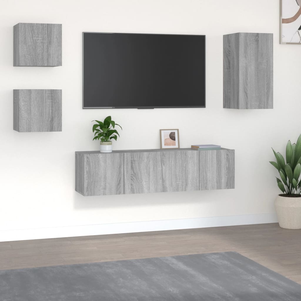 Ensemble de meubles TV 5 pièces en bois