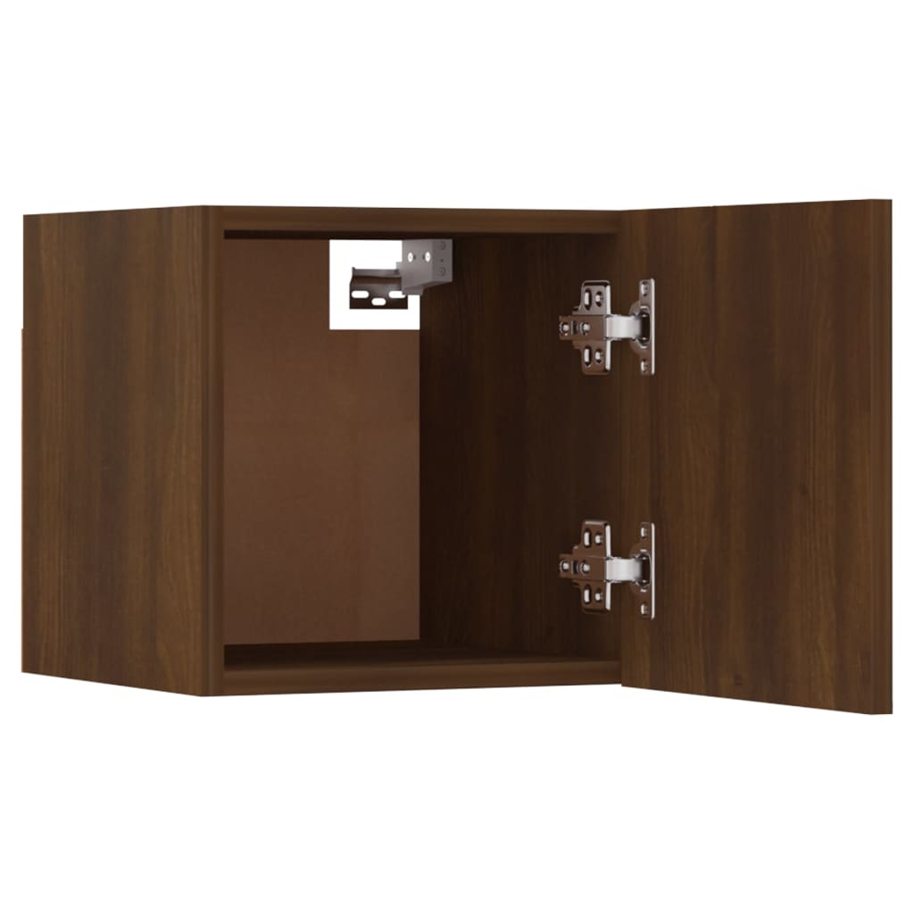 Ensemble de meubles muraux TV en bois de couleur chêne