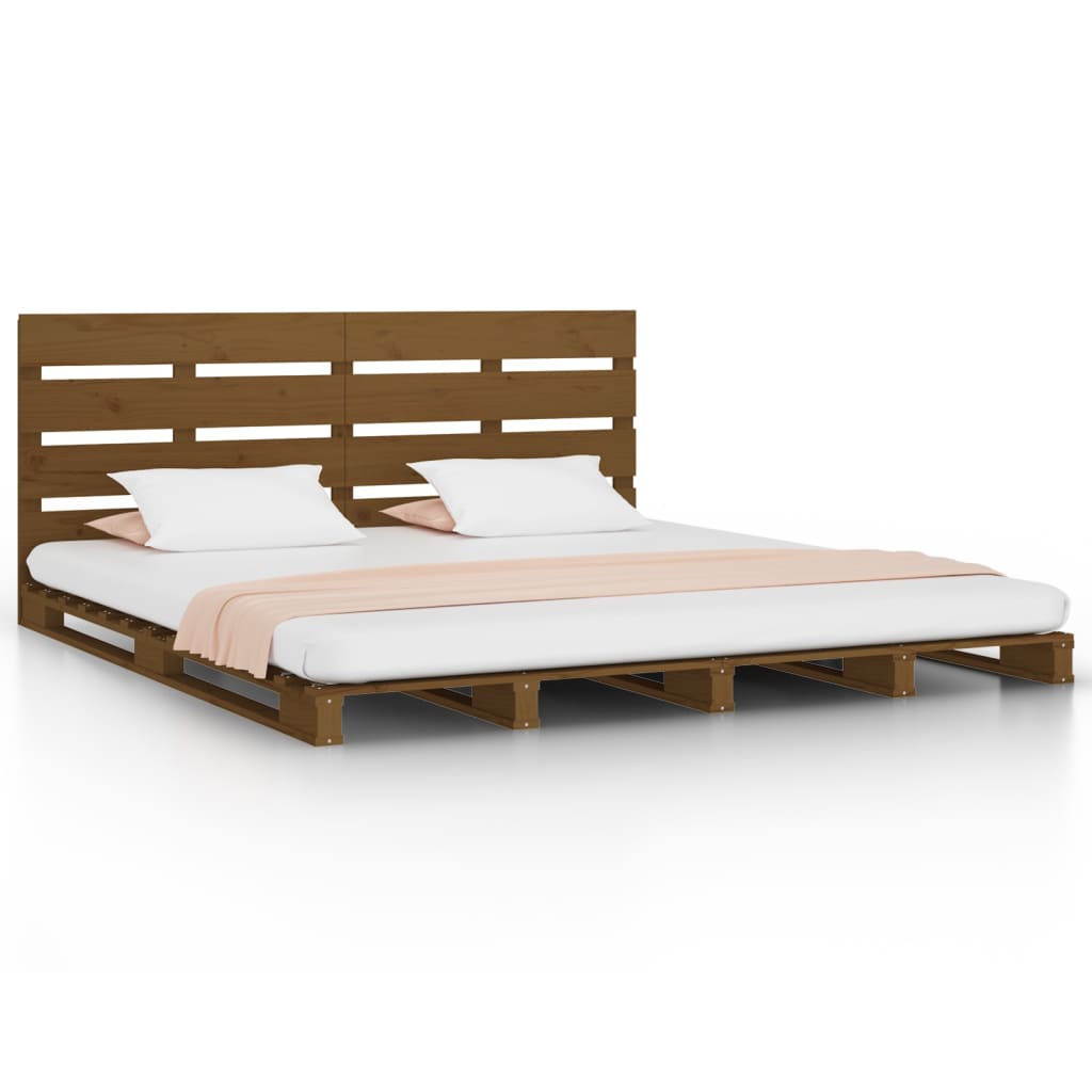 Bedframe massief grenenhout 75x190 cm