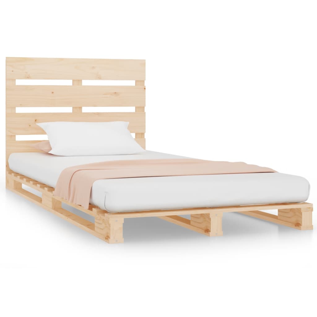 Bedframe massief grenenhout 75x190 cm