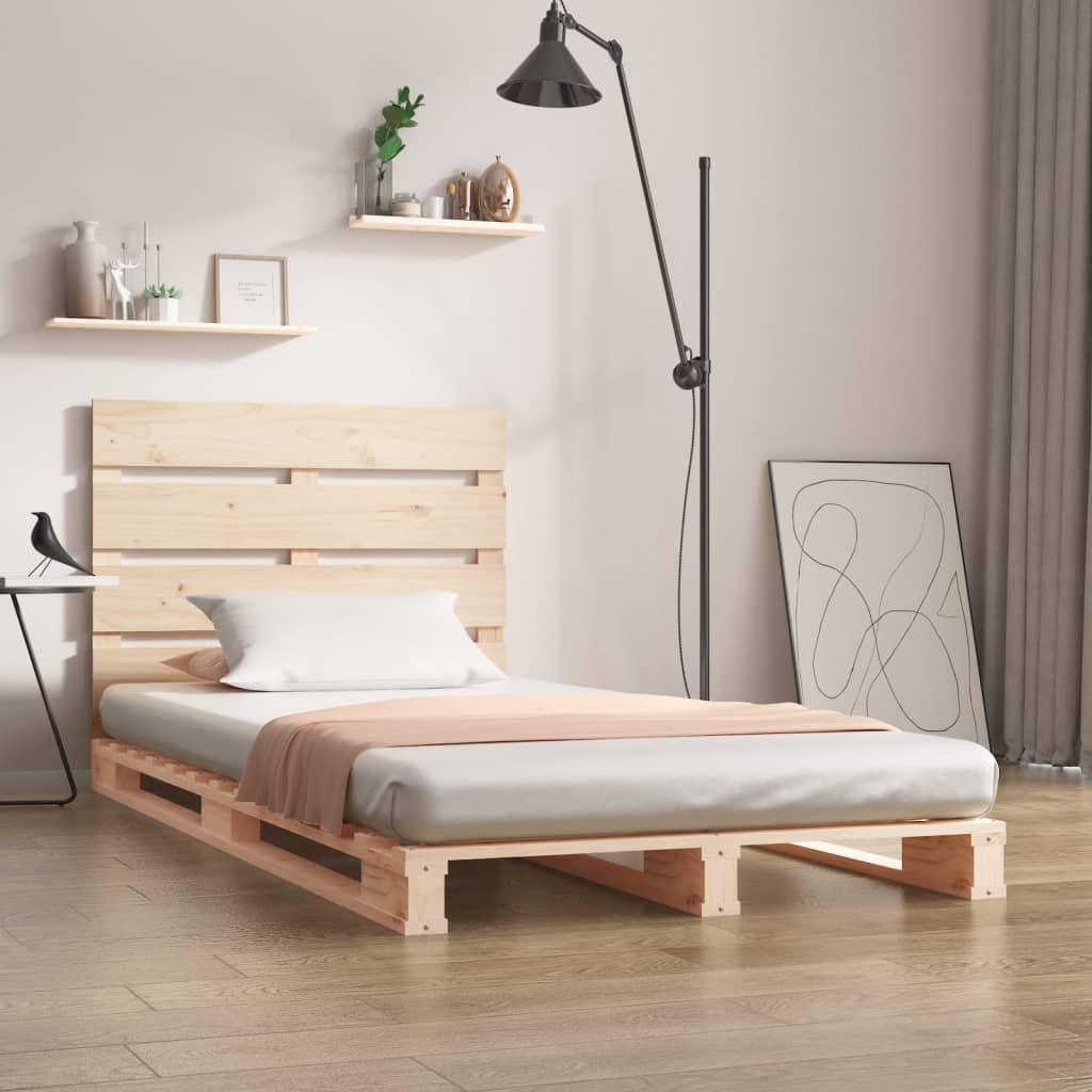 Bedframe massief grenenhout 75x190 cm