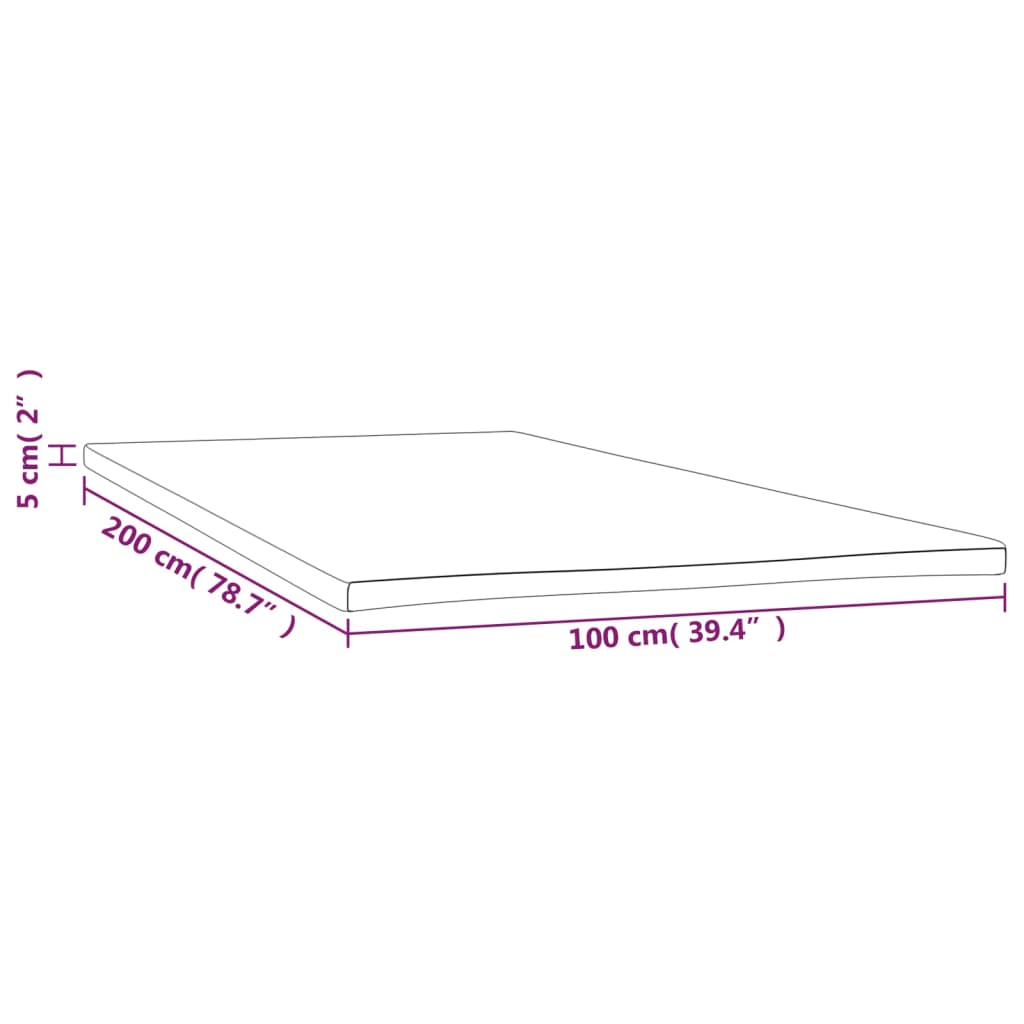 Surmatelas 120x200x5 cm