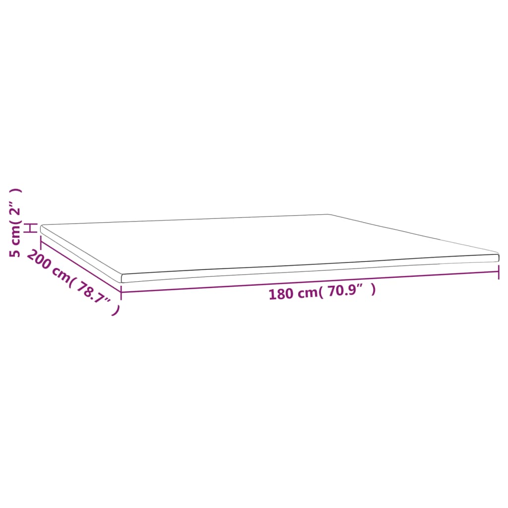 Surmatelas 120x200x5 cm