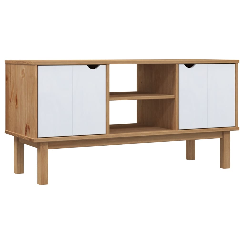 Tv-meubel OTTA 113,5x43x57 cm massief grenenhout