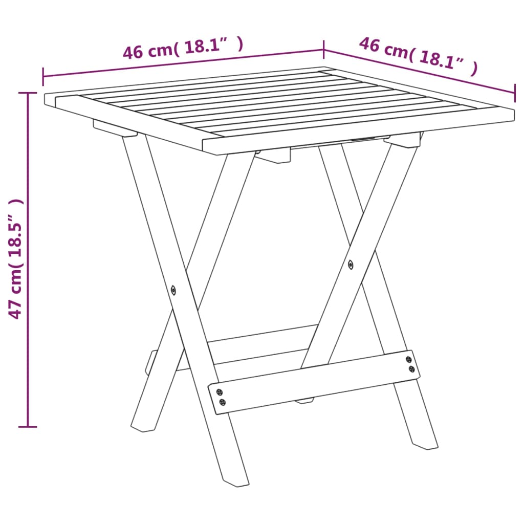 Chaises de terrasse avec repose-pieds et table en bois d'acacia massif