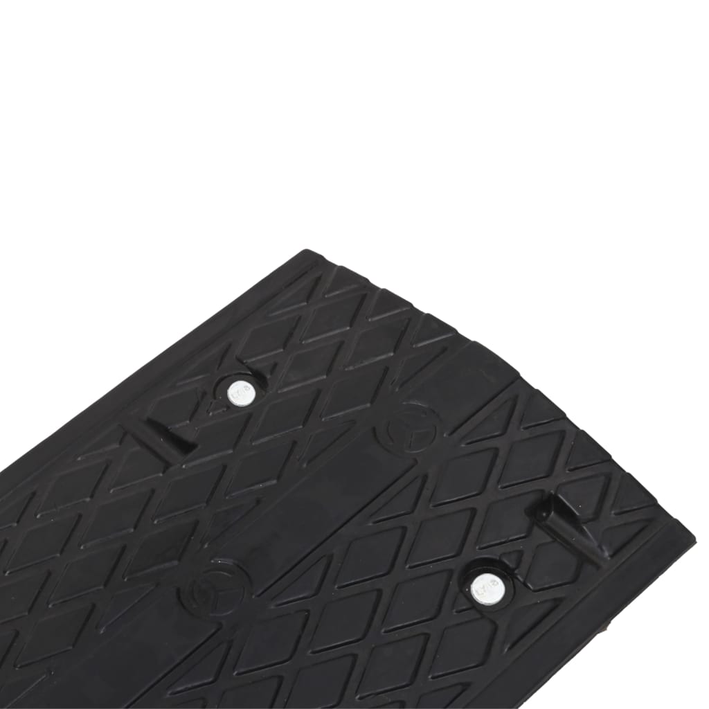 Verkeersdrempels 4 st 97x32,5x4 cm rubber geel en zwart