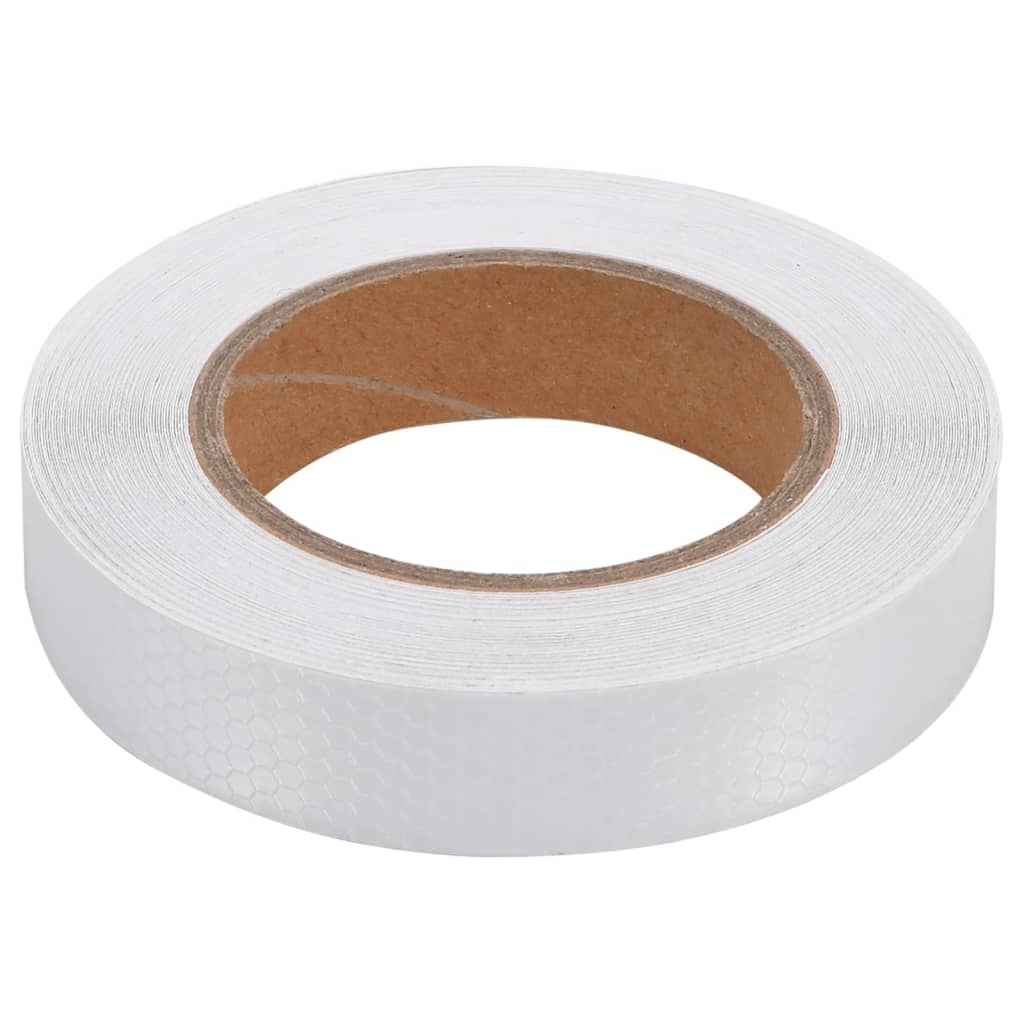 Reflecterende tape 5 cm x 50 m PVC wit