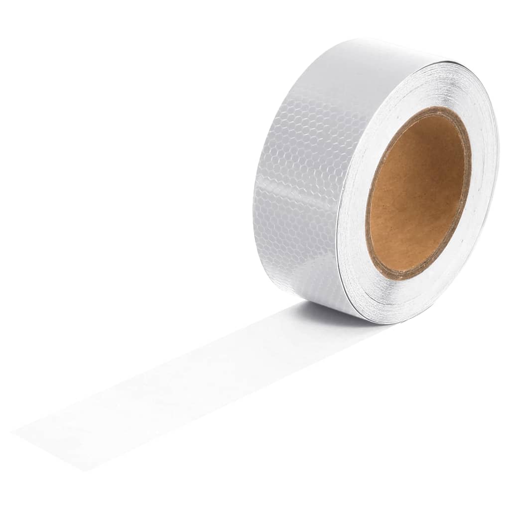 Reflecterende tape 5 cm x 50 m PVC wit