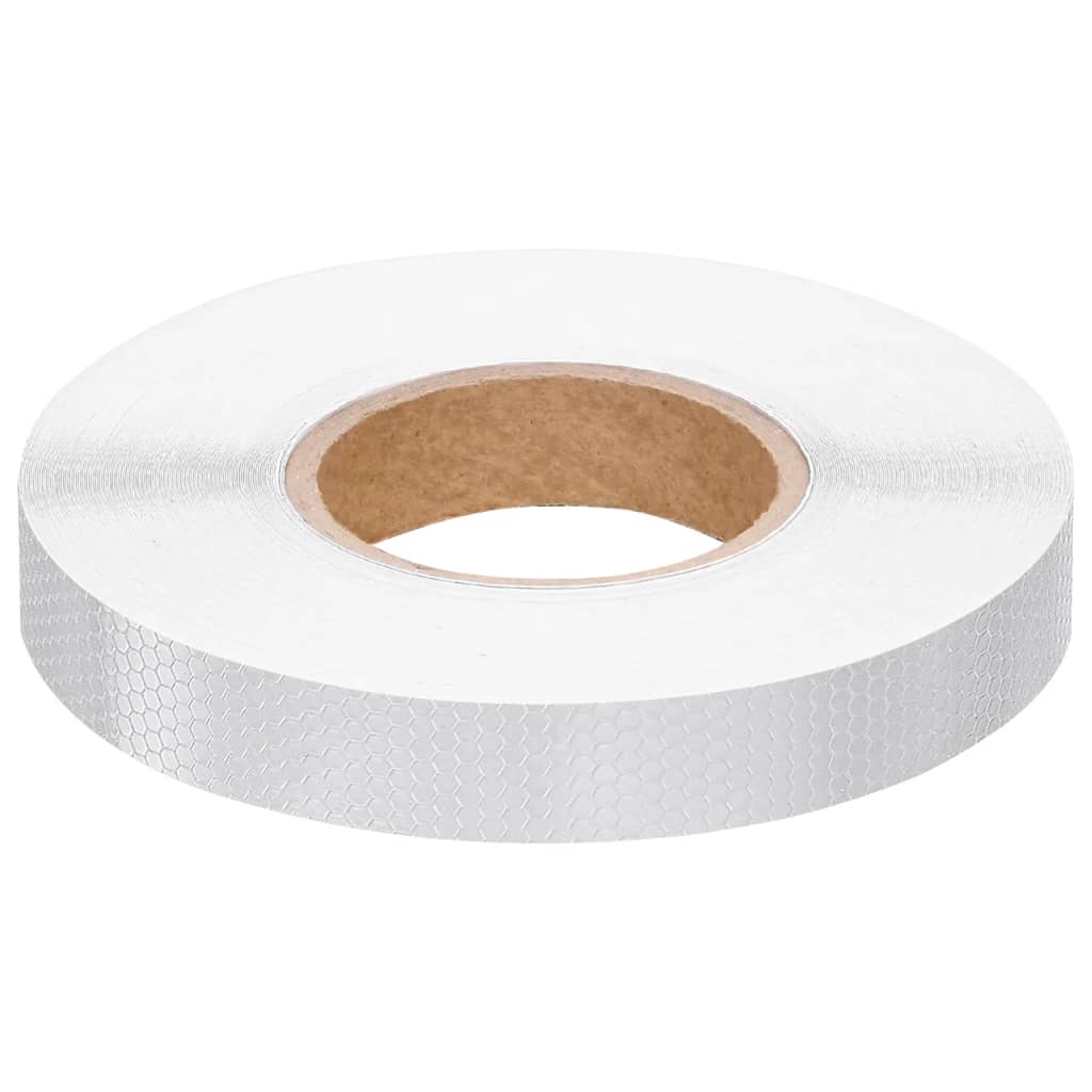 Reflecterende tape 5 cm x 50 m PVC wit