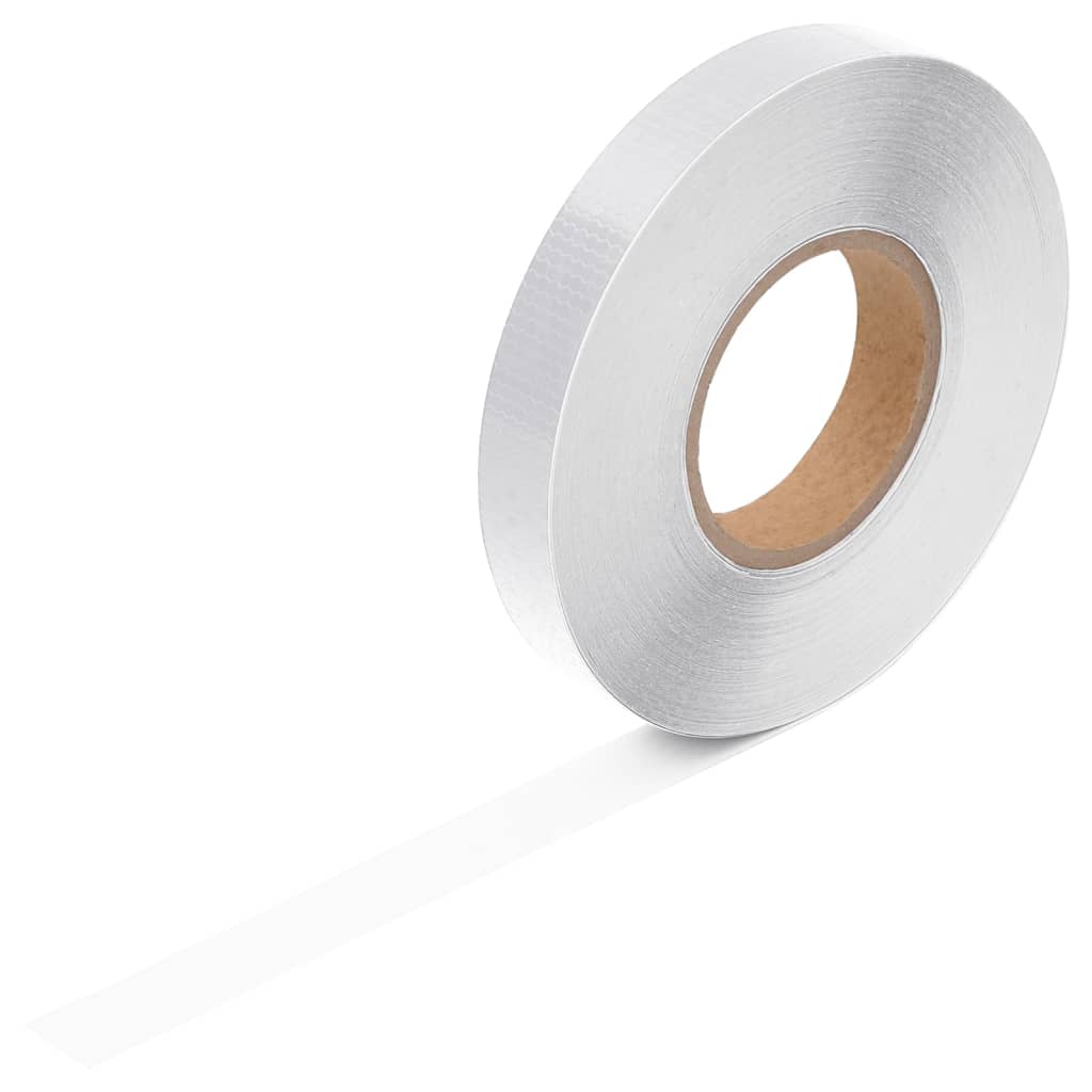 Reflecterende tape 5 cm x 50 m PVC wit