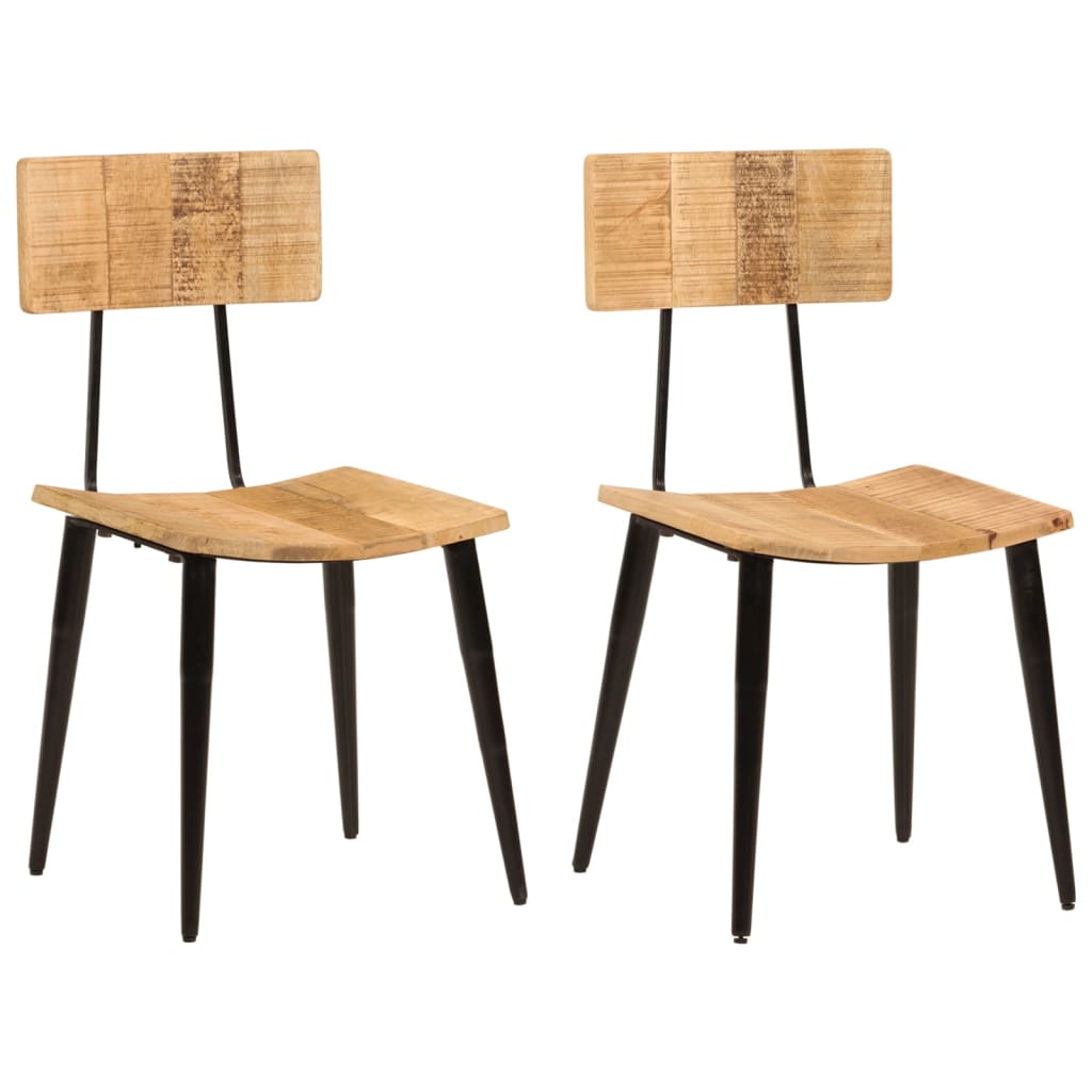 Eetkamerstoelen 6 st massief gerecycled hout