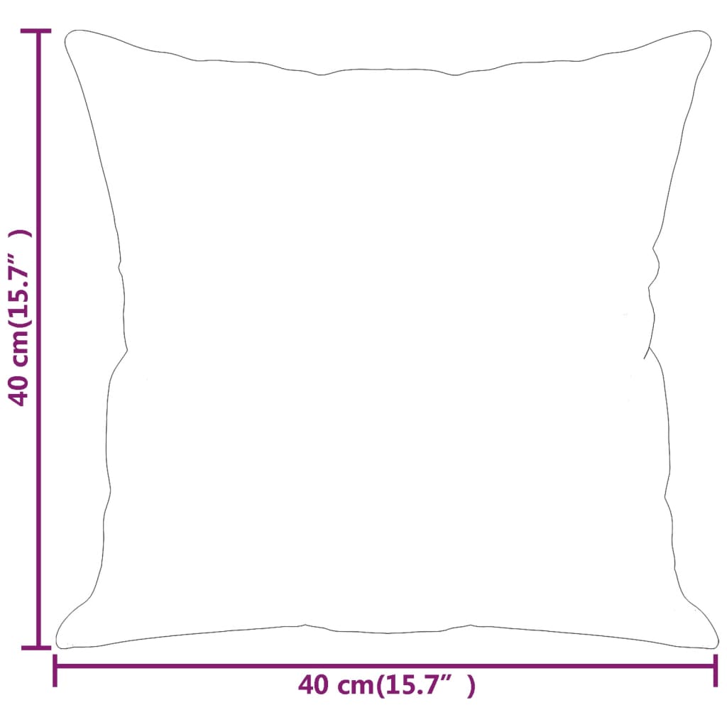 Sierkussens 2 st 40x40 cm stof