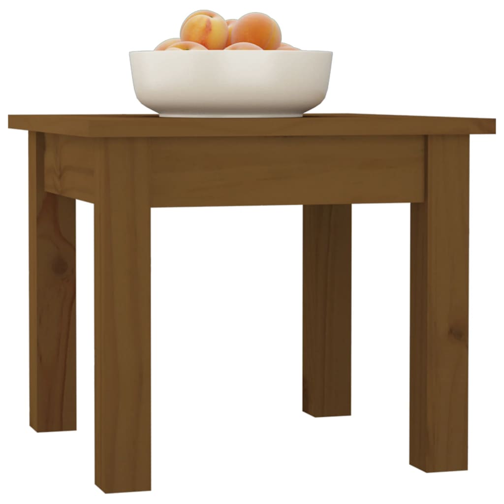 Table basse 35x35x30 cm en bois de pin massif