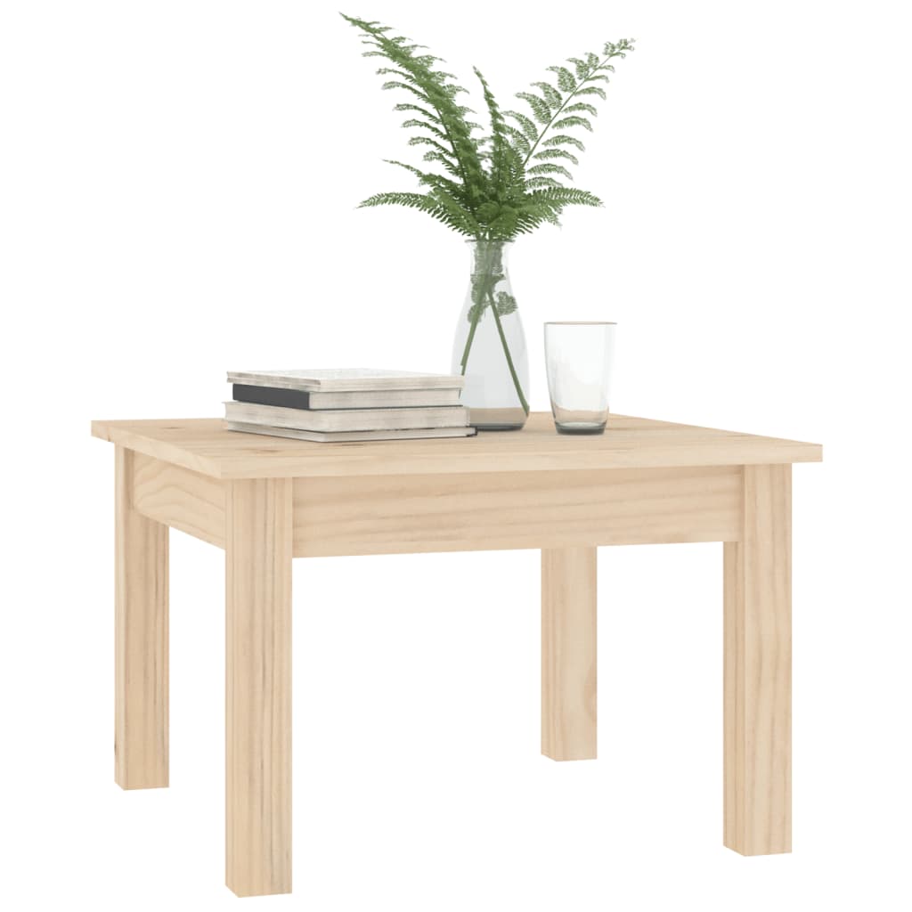 Table basse 80x50x40 cm en bois de pin massif