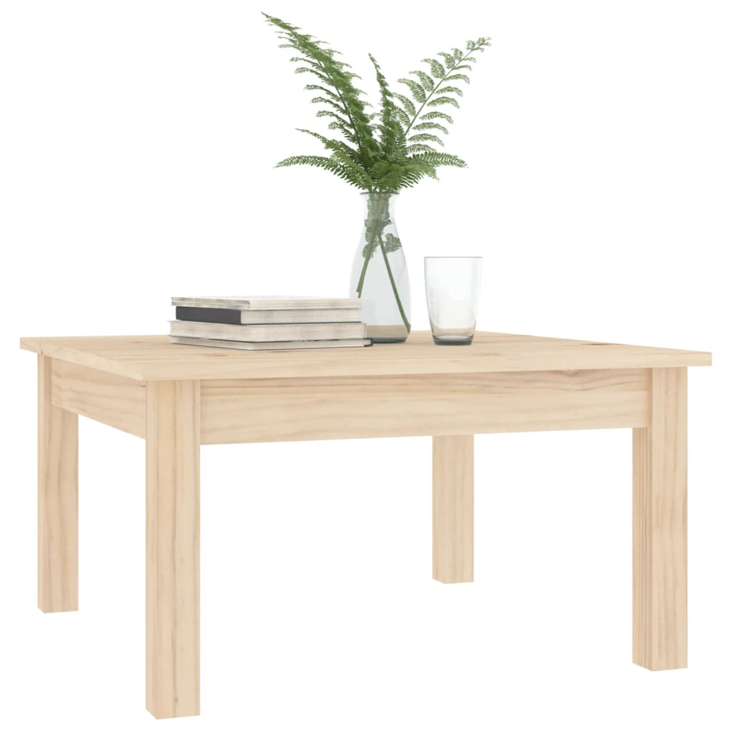 Table basse 80x50x40 cm en bois de pin massif