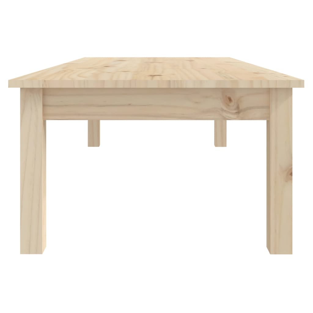 Table basse 80x50x40 cm en bois de pin massif