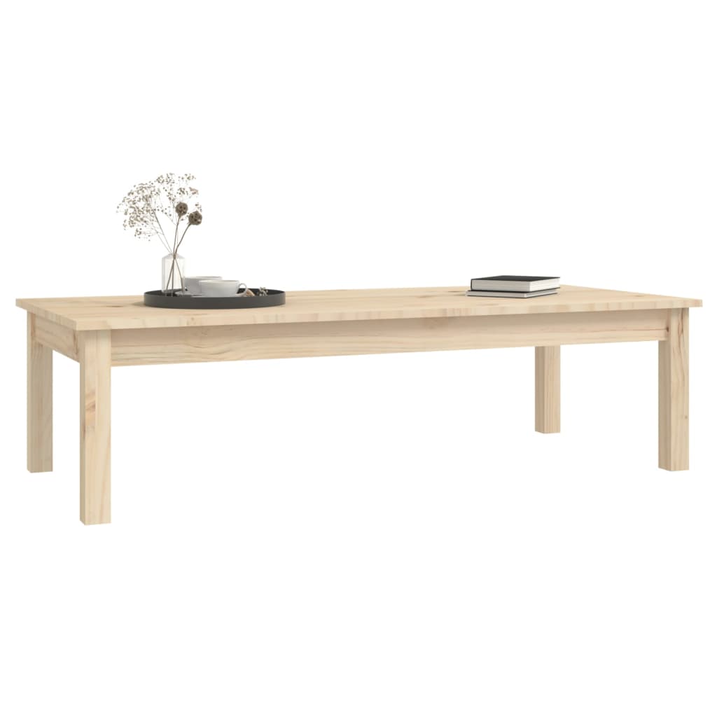 Table basse 80x50x40 cm en bois de pin massif