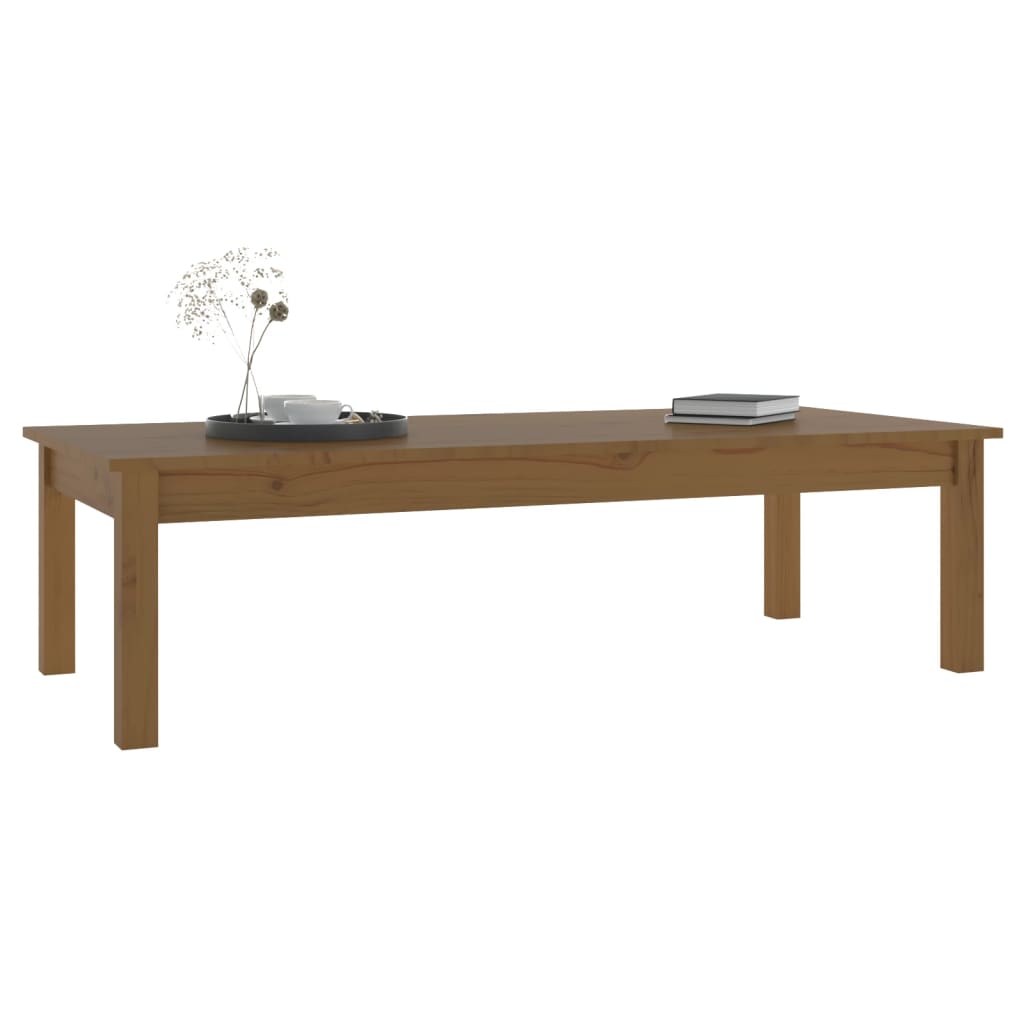 Table basse 80x50x40 cm en bois de pin massif