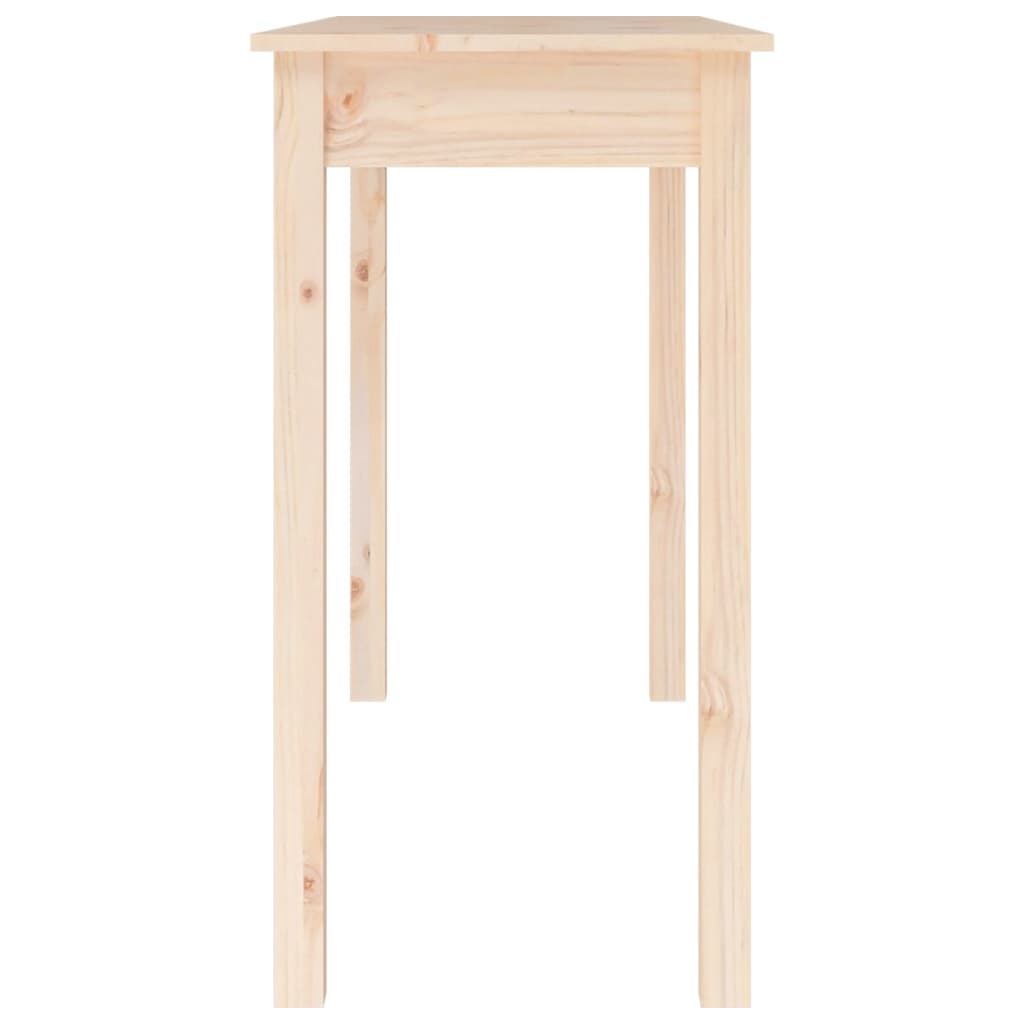 Table murale 110x40x75 cm en bois de pin massif