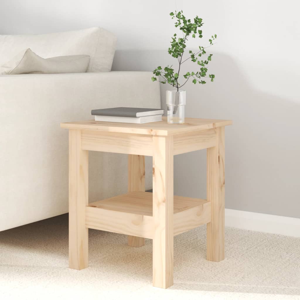 Table basse 35x35x40 cm en bois de pin massif