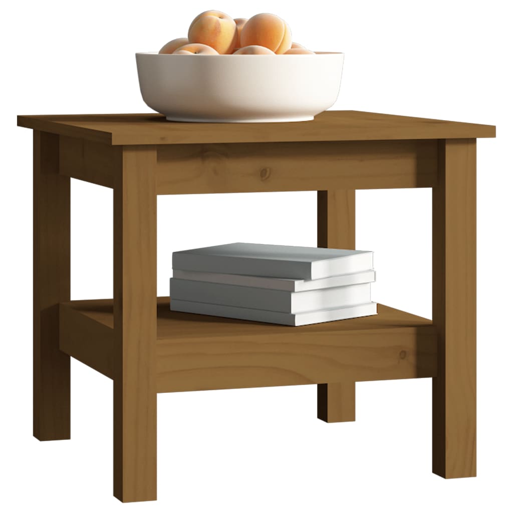 Table basse 35x35x40 cm en bois de pin massif