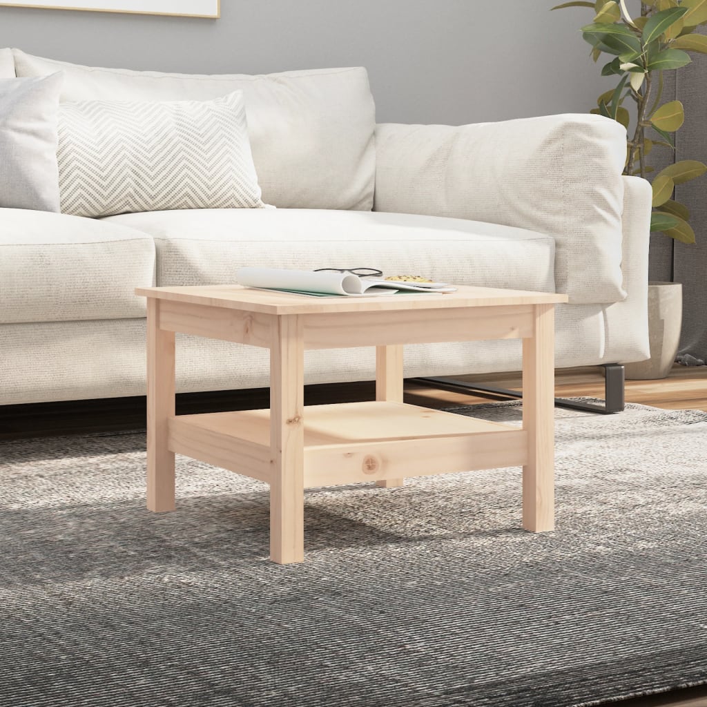 Table basse 35x35x40 cm en bois de pin massif