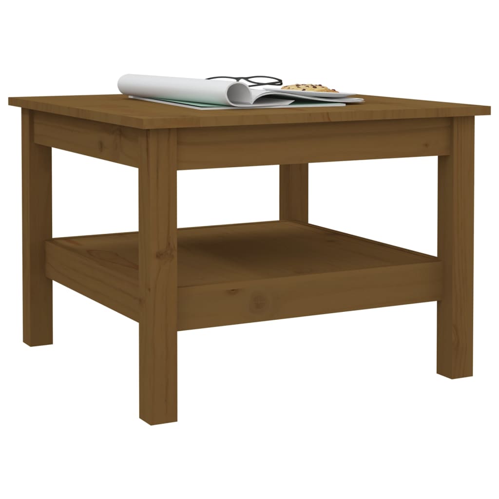 Table basse 35x35x40 cm en bois de pin massif