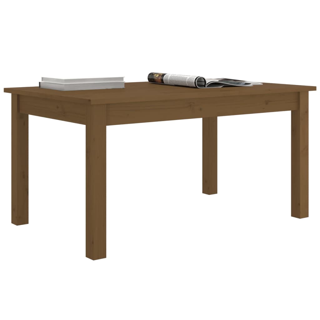 Table basse 35x35x30 cm en bois de pin massif