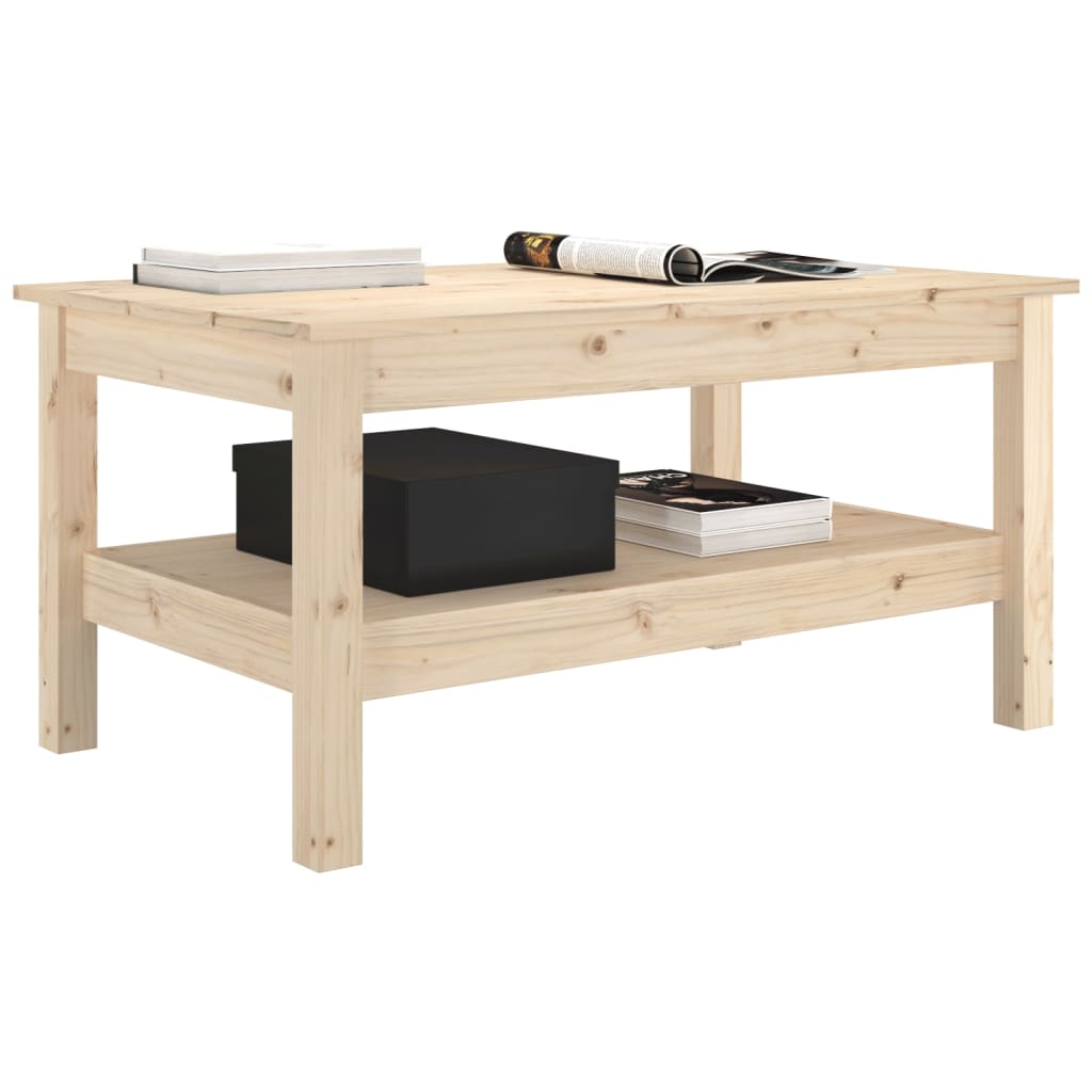 Table basse 35x35x40 cm en bois de pin massif