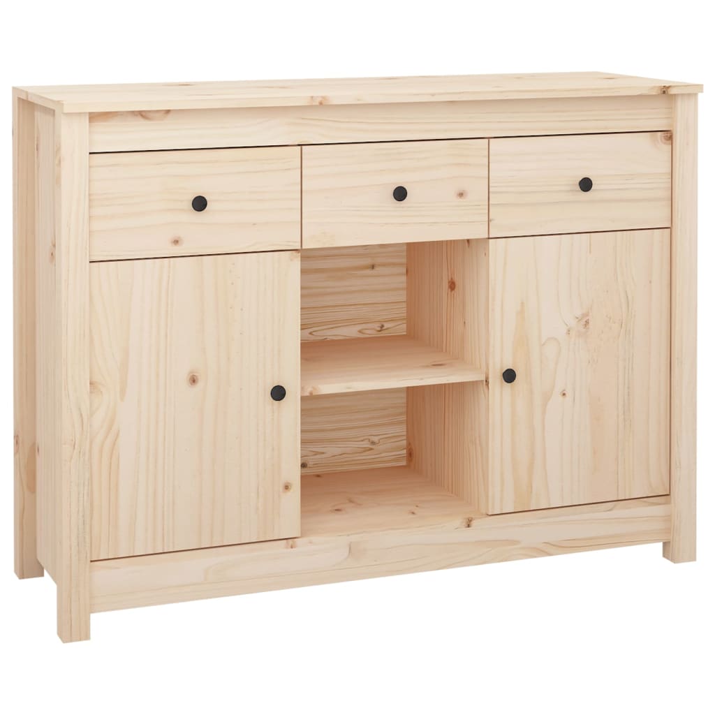 Buffet 100x35x74,5 cm en bois de pin massif