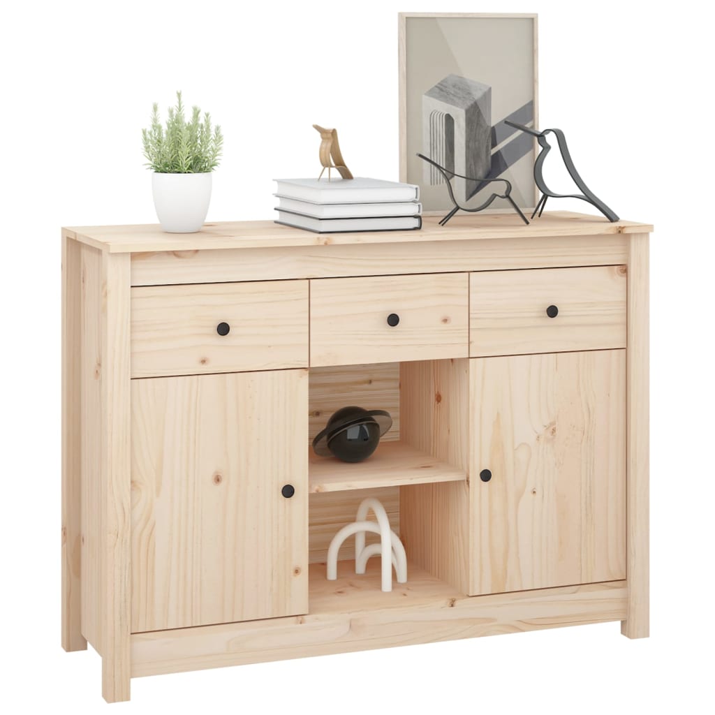 Buffet 100x35x74,5 cm en bois de pin massif