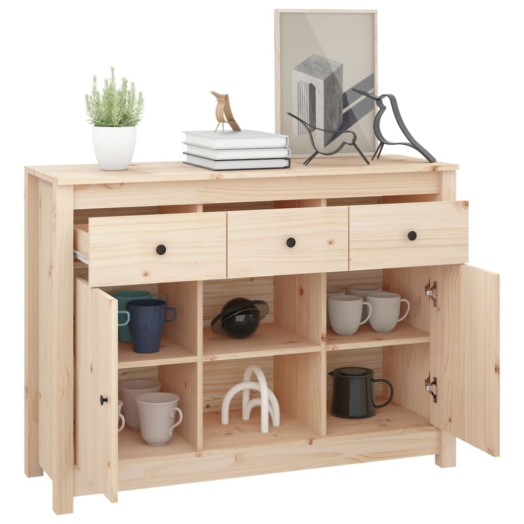 Buffet 100x35x74,5 cm en bois de pin massif