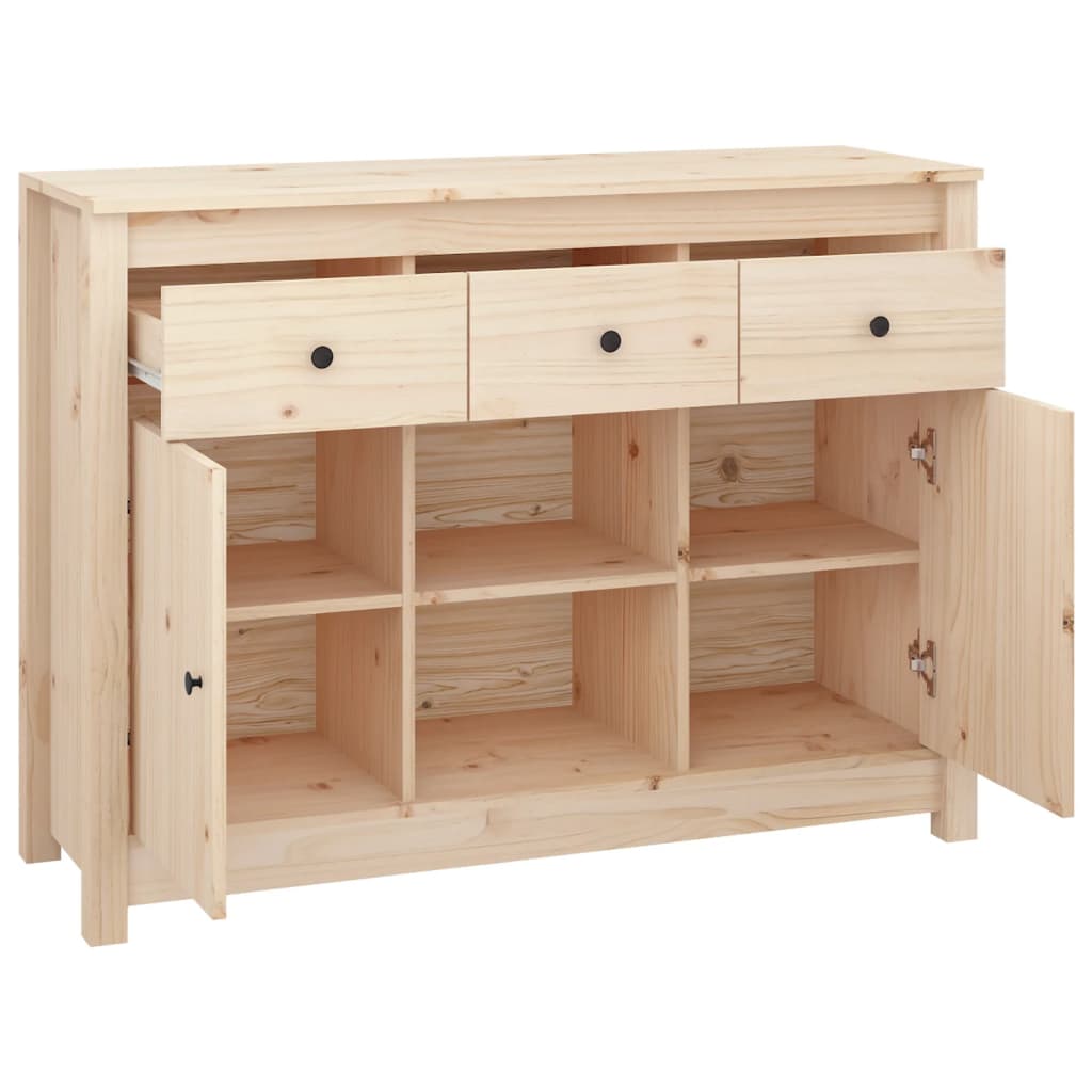 Buffet 100x35x74,5 cm en bois de pin massif