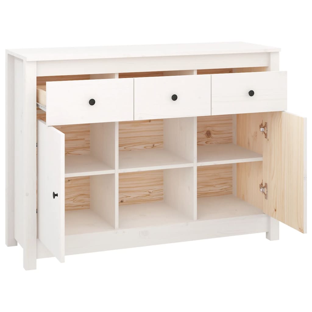 Buffet 100x35x74,5 cm en bois de pin massif