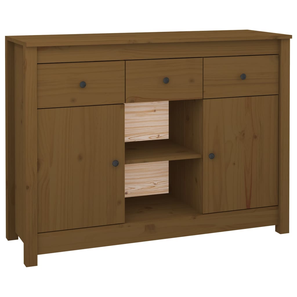 Buffet 100x35x74,5 cm en bois de pin massif