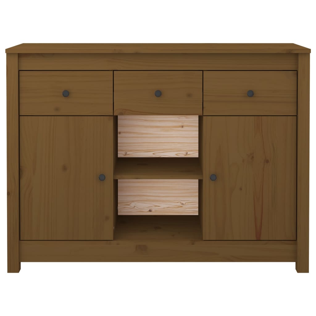 Buffet 100x35x74,5 cm en bois de pin massif