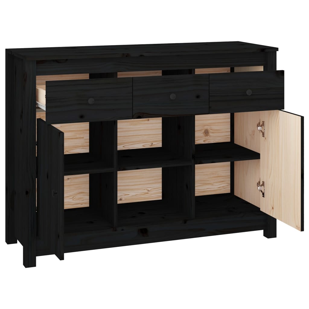 Buffet 100x35x74,5 cm en bois de pin massif