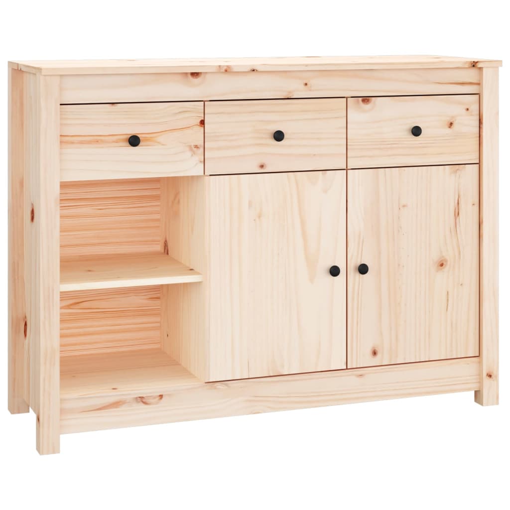 Buffet 100x35x74 cm en bois de pin massif